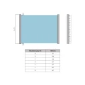 Kozza KB5000 – balcone francese completo in alluminio H1100 mm, sistema piatto, anodizzato opaco 000-850 (9)