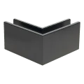 Kozza KE 100 – profilo angolare interno a U 90° per balaustre tutto vetro, grigio scuro 000-855 (2)