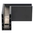 Kozza KE 100 – profilo ad U angolare esterno 90° per balaustre completamente vetrate, grigio scuro RAL 7021 000-858 (3)