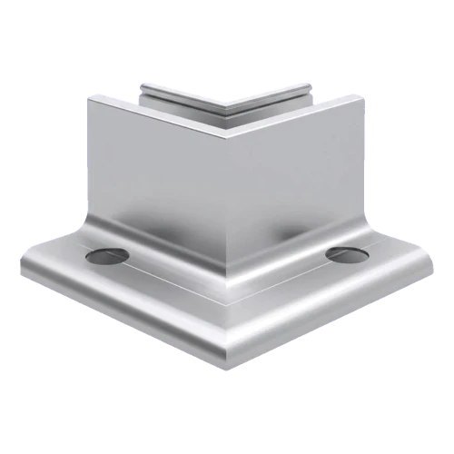 Kozza KE 105 – profilo L angolare interno 90° per balaustre tutto vetro, alluminio, anodizzato opaco 000-865 (1)