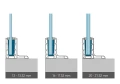Kozza KE 105 – profilo in alluminio tipo L per parapetti tutto vetro 5000 mm 000-871 (5)