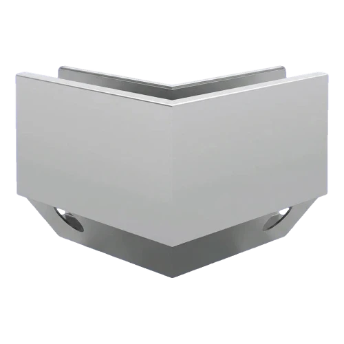 Kozza KE 120 – profilo U angolare 90° per parapetti completamente vetrati, esterno, fissaggio laterale 000-874 (1)