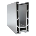 Kozza KF 1000 – profilo in alluminio a U per balaustre tutto vetro 5000 mm con drenaggio 000-878 (2)
