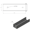 Profilo a "C" connettore staffa per sottofondazione 200x50 zincato GPV-700-34 (3)