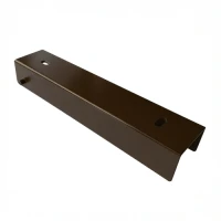 Profilato a C di collegamento supporto per muretto 250x50 bronzo