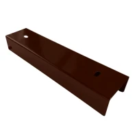 Profilato a C collegamento supporto per muretto 250x55 bronzo