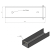 Profilo a C di collegamento per muretto 300x55 marrone GPV-700-50 (3)