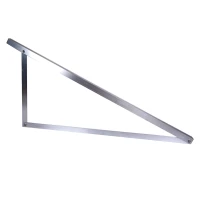 Triangolo di montaggio fotovoltaico 25° verticale 1400x1150x560 mm alluminio