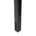 Montante angolare per ringhiera 45x45x1283mm vetro 8,72mm grigio scuro Kozza KR7500 000-890 (2)
