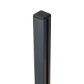 Montante angolare per ringhiera 45x45x1283mm vetro 8,72mm grigio scuro Kozza KR7500 000-890 (3)