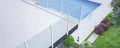 Montante angolare per ringhiera 45x45x1283mm vetro 8,72mm grigio scuro Kozza KR7500 000-890 (10)