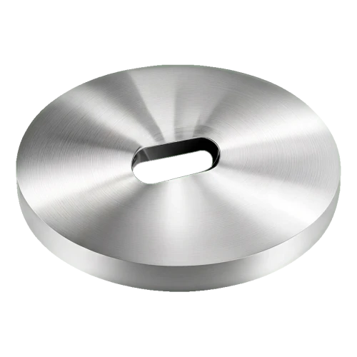 Distanziale PSG per attacchi puntuali ø 50 mm / 5 mm – foro asolato, AISI 304 satinato 000-896 (1)