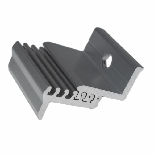 Morsetto terminale - Regolabile tramite scanalature scorrevoli M8 30-50 mm PV-03-20 (1)