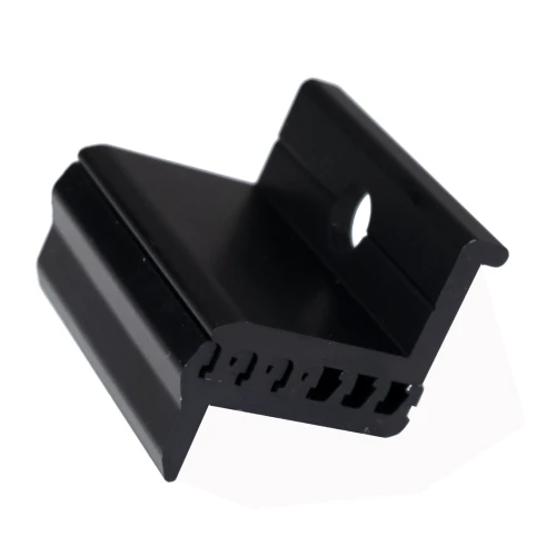 Morsetto terminale - Regolabile tramite scanalature scorrevoli M8 30-50 mm Anodizzato PV-03-21