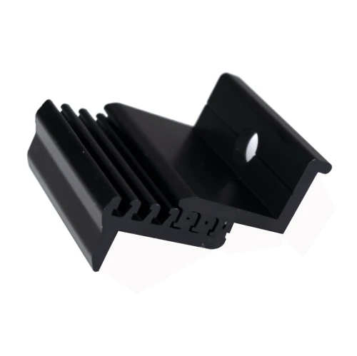 Morsetto terminale - Regolabile tramite scanalature scorrevoli M8 30-50 mm Anodizzato PV-03-21 (1)