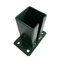 Base per palo per recinzione 80x80 mm 8 mm verde 000-787 (2)