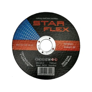 Star Flex – disco da taglio per acciaio e INOX 125×1,0 mm WA60T-BF tipo 41