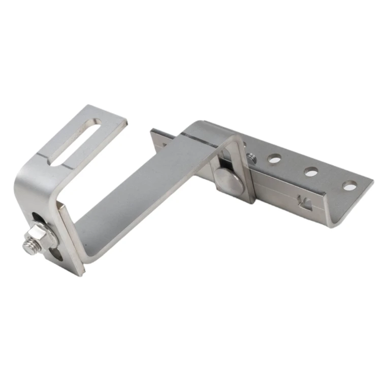 Staffa per tegola Vario regolabile 3x in acciaio inox A2 - 1.4301-304 - 145mm PV-08-31-A2
