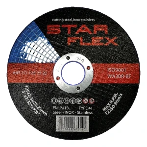 Star Flex – disco da taglio per acciaio e INOX 125 × 2,5 mm (tipo 41)