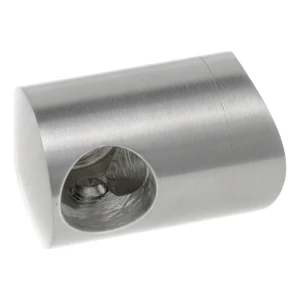PSG supporto terminale destro per balaustra per barra ø 12 mm su tubo 42,4 mm – acciaio inox AISI 304 lucido