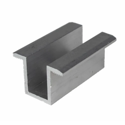 Morsetto centrale H24 alluminio 6060 foro M8 PV-04-01