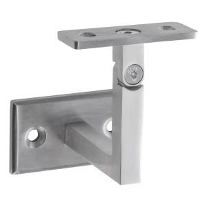 PSG supporto corrimano snodato a parete 70×40 mm – acciaio inossidabile AISI 304 satinato, sistema piatto
