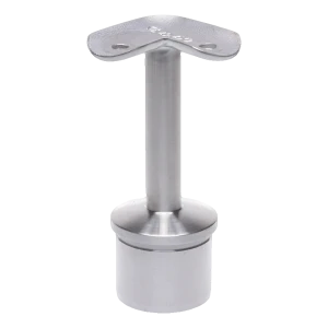 PSG supporto corrimano angolare 90° incollato – sistema ringhiere 42,4 mm, acciaio inossidabile satinato