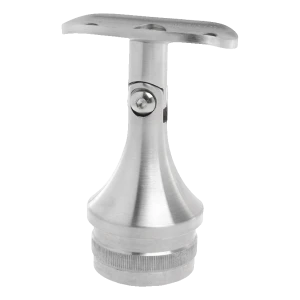 Supporto corrimano balaustra snodato a incastro 42,4 mm AISI 304 satinato