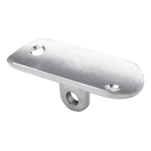 Piastrina di montaggio corrimano snodabile piatta 64x24 mm – acciaio inossidabile AISI 304 satinato