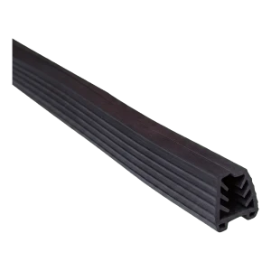 Guarnizione in gomma per corrimano sovrapposto su vetro 11,5–13,5 mm, 24x24 mm / 5 m