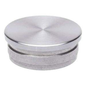 Tappo convesso a pressione per tubo corrimano 42,4 mm – acciaio AISI 304 satinato