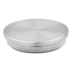 Tappo piatto da inserimento per tubo ringhiera Ø42,4 mm AISI 304 satinato