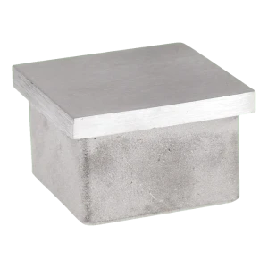 Tappo a pressione per profilo quadrato 40×40×2 mm – acciaio inox AISI 304 satinato
