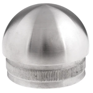Tappo ellissoidale a inserimento per tubo ringhiera 42,4 mm – acciaio AISI 304 satinato