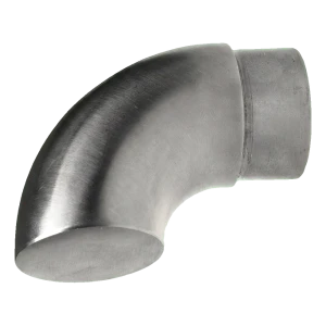 Terminale per corrimano – raccordo chiuso a 90° per tubo 42,4 mm AISI 304 lucido