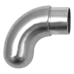 PINOX terminale corrimano ringhiera – gomito chiuso rotondo 42,4 mm satinato
