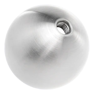 Sfera filettata cava ø60 mm con filettatura M8 – acciaio inossidabile AISI 304 satinato
