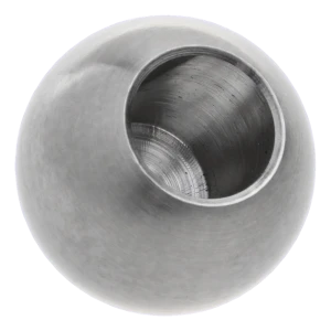 Sfera incollata per balaustra fi 20 mm, foro fi 10 mm, acciaio inossidabile AISI 304 satinato
