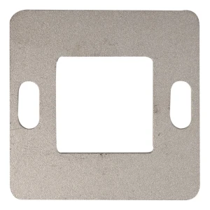 Piastra di montaggio per ringhiera 80×80 mm AISI304 sistema 40×40 superficie grezza