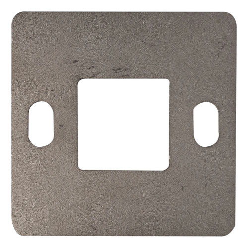 Base del pilastro della balaustra per saldatura 100×100 mm – acciaio inossidabile AISI 304, sistema 40×40 001-162 (1)