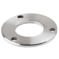 Base per palo di ringhiera da saldare fi 85 mm – acciaio inossidabile AISI 304 satinato, sistema 42,4 001-188 (1)