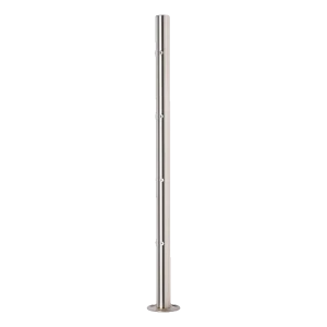 PINOX – montante per ringhiera angolare ø 42,4 mm non attrezzato AISI 304 satinato