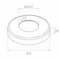 PSG Piantone balaustrata intermedio passante Ø 42,4 mm AISI 304 – 4 supporti, satinato 001-204 (5)