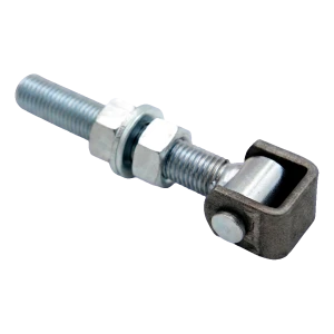 Cerniera in acciaio regolabile M20 per cancelli a battente – zincata, L150 mm