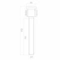 Cerniera in acciaio regolabile M20 per cancelli a battente – zincata, L150 mm 001-350 (4)
