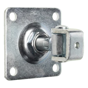 PSC cerniera cancello regolabile con piastra M20 zincata 100×100×4 mm