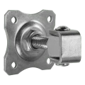 Cerniera regolabile per cancello con piastra decorativa M16 80×80 mm acciaio zincato 001-363 (1)