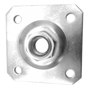 PLATER targhetta decorativa 100×100×4 mm per cerniera regolabile M20 zincata